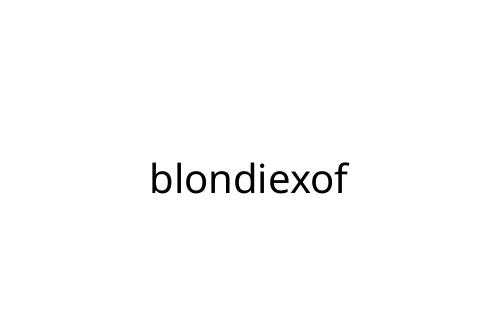 blondiexof