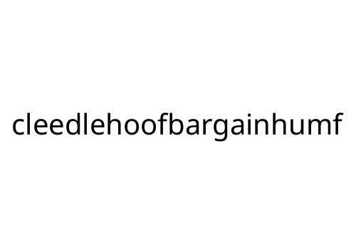 cleedlehoofbargainhumf