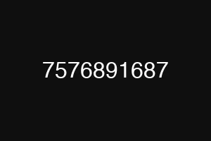 7576891687